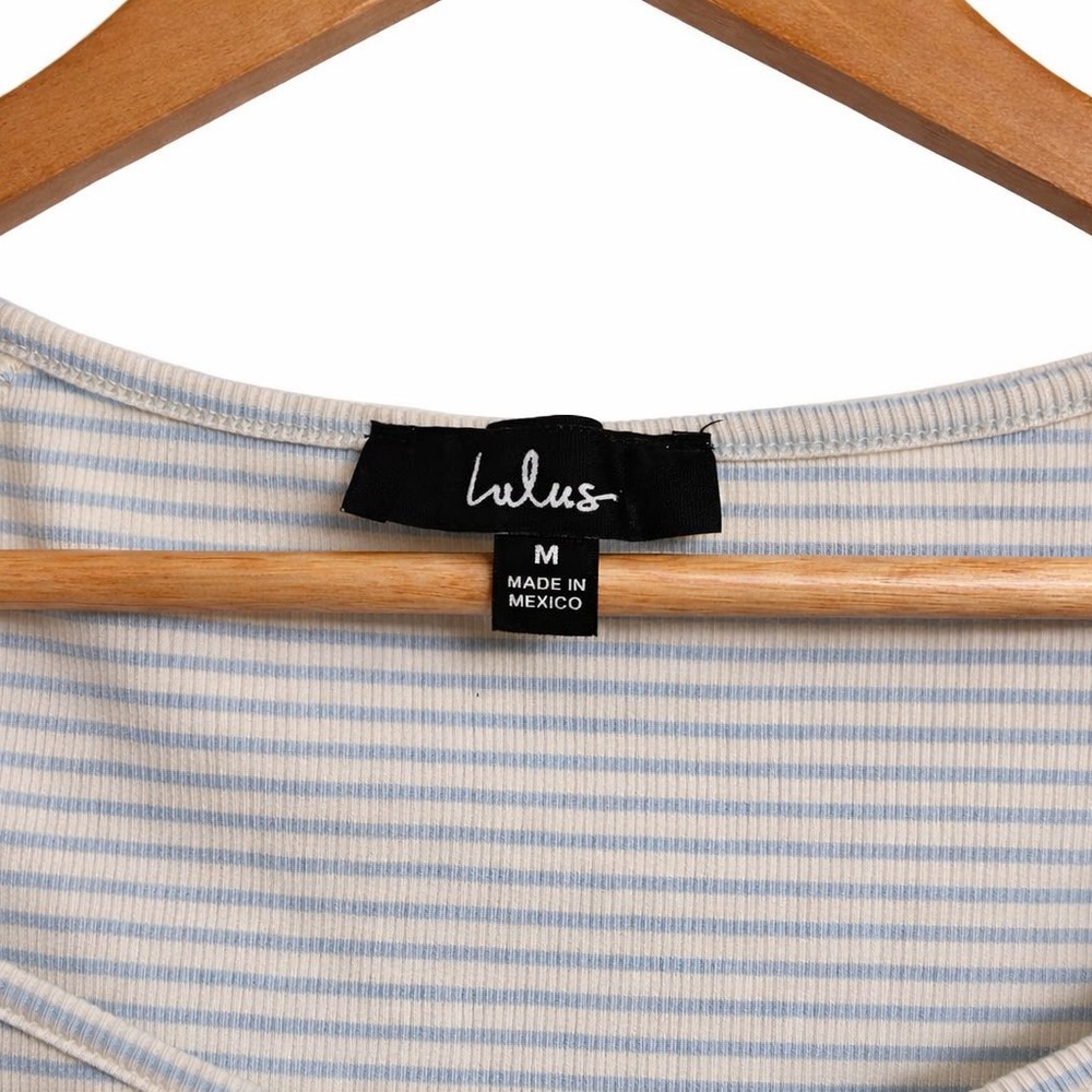 Striped Baby Tee Top Medium - Picture 4 of 4